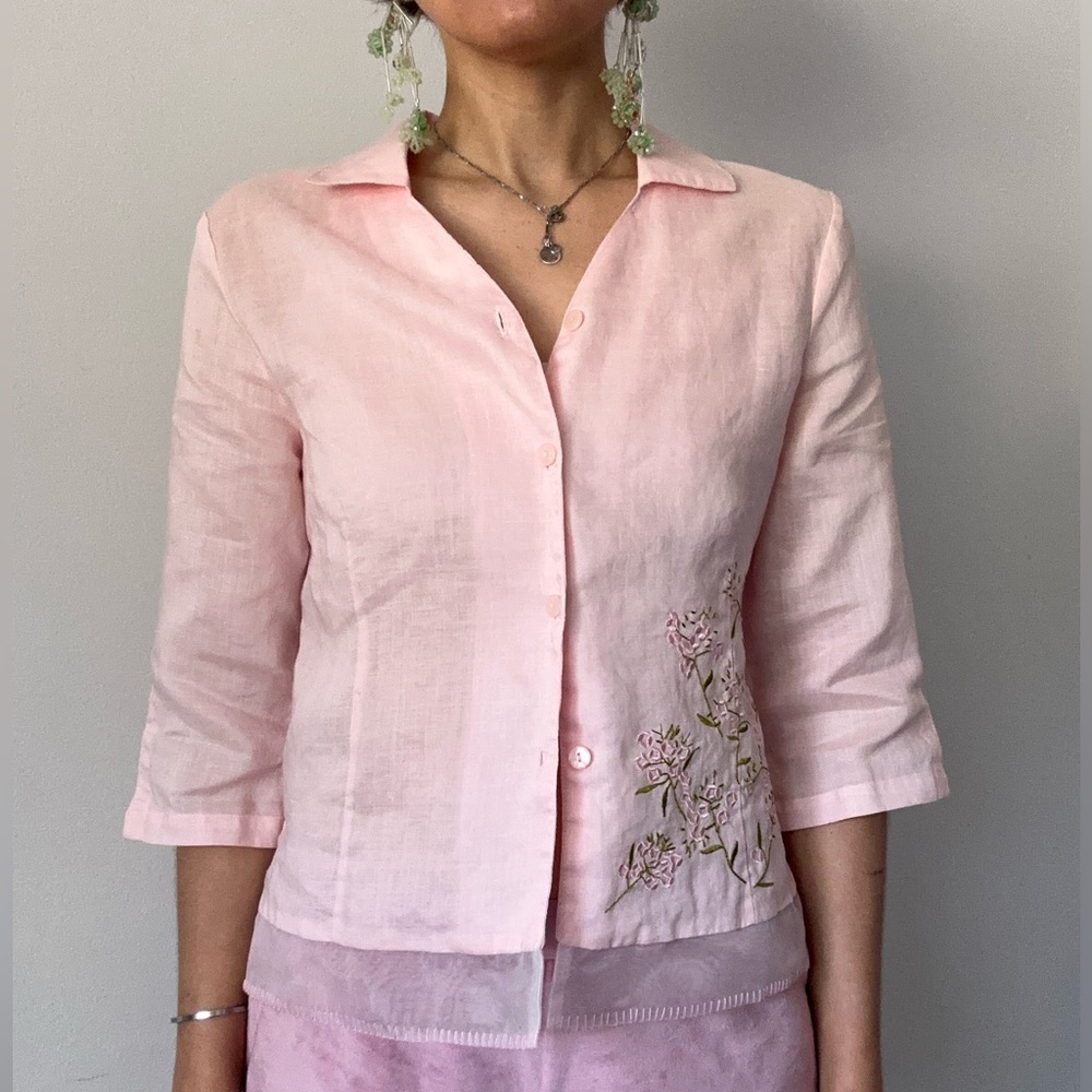 Retro pink blouse , Baluchi, size 6